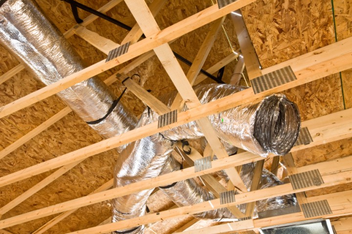 Duct work by A Plus Air Conditioning and Appliances Inc.